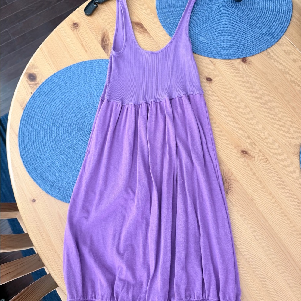 Theory Swimsuit Cover Up Ribbed Tank Dress - Picture 8 of 9